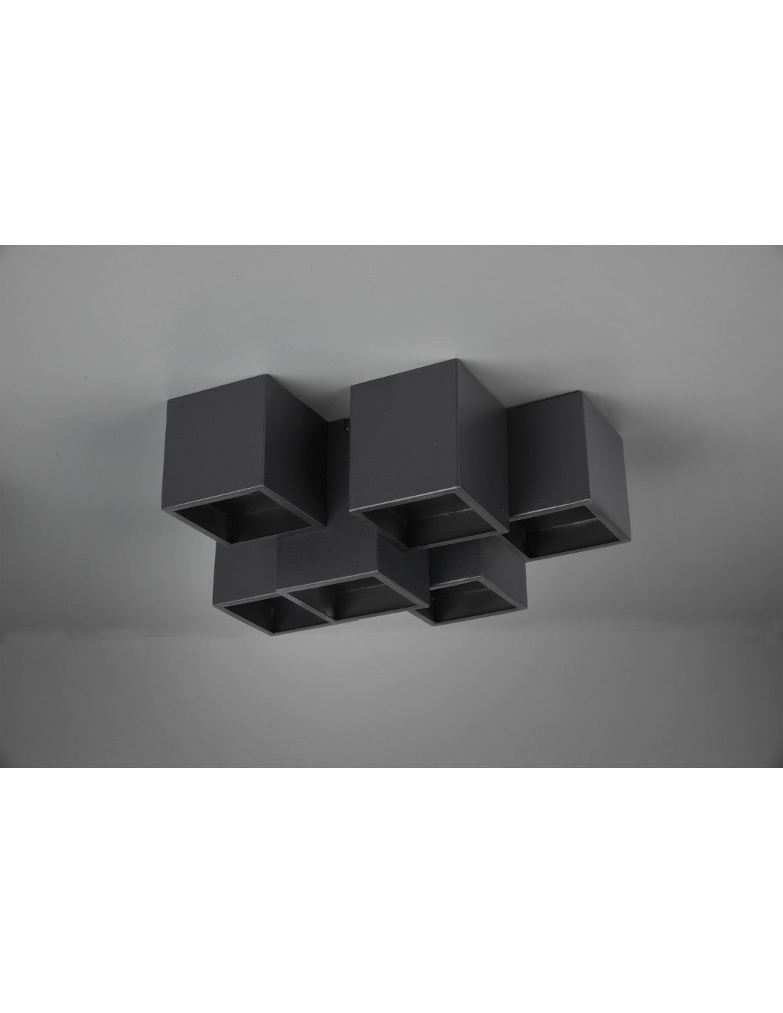 Plafonnier 6 Cubes GU10 RGB Fernando Noir Mat Trio Lighting
