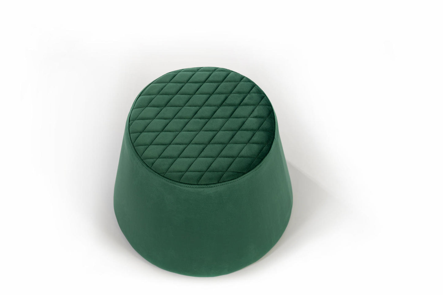 Pouf en velours métal vert 46,5 x 46,5 xh 33 cm