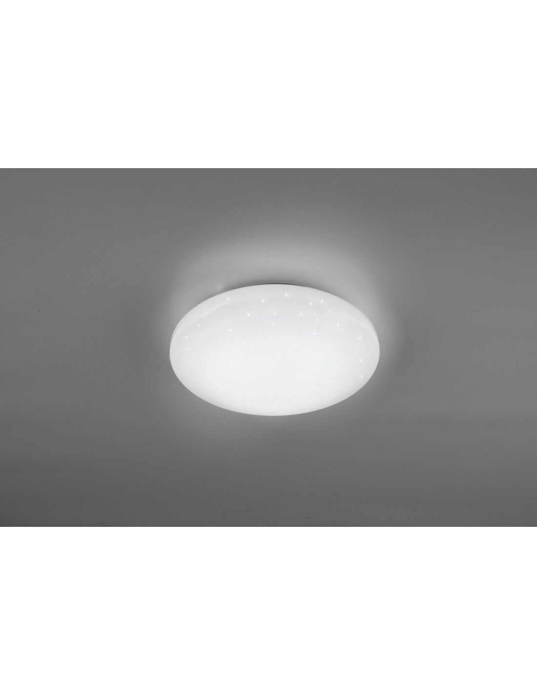 Fara Plafonnier Rond Moderne RGB LED Dimmable Blanc Ø27 ​​cm Trio Lighting