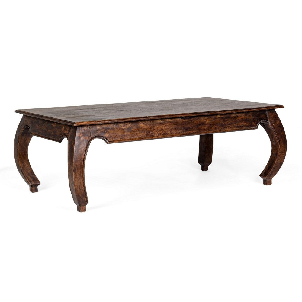 Table basse opium Jaipur en bois style fusion 130x70 cm