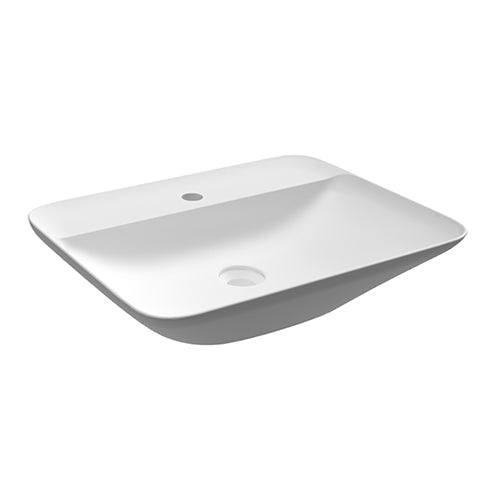 Vasque à poser rectangulaire 55x42cm, blanc