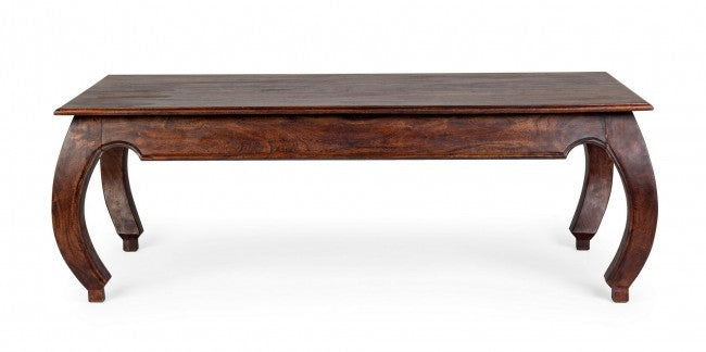 Table basse opium Jaipur en bois style fusion 130x70 cm