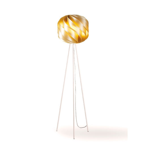 Nouveau Lampadaire trépied doré en métal cm. 40 x 163 heures