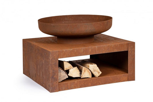 Brasero CP.Legna Efesto Rouille 70X38H