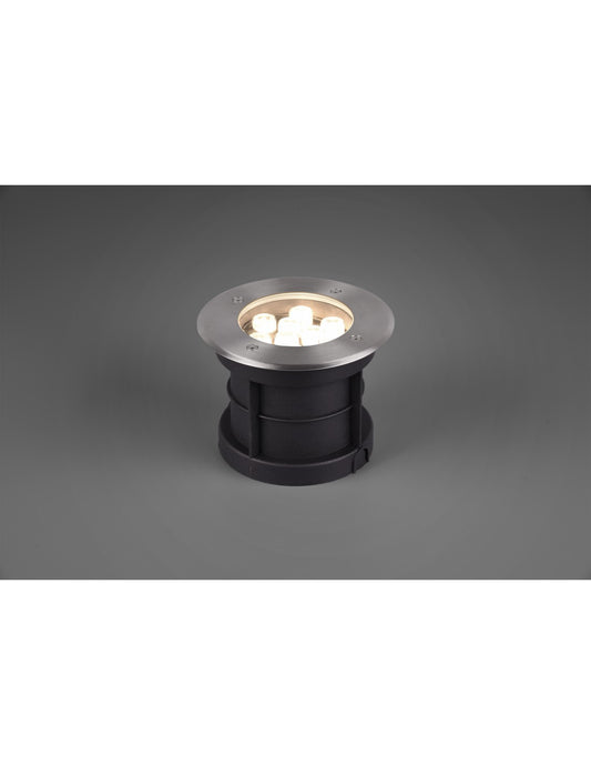 Spot LED encastrable IP65 piétonnier Nickel Belaja Ø16 cm Trio Lighting