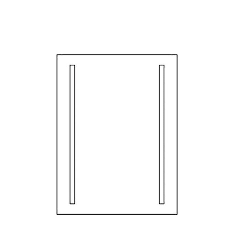 Miroir rétroéclairé LED ligne GEMINI 60x80 cm