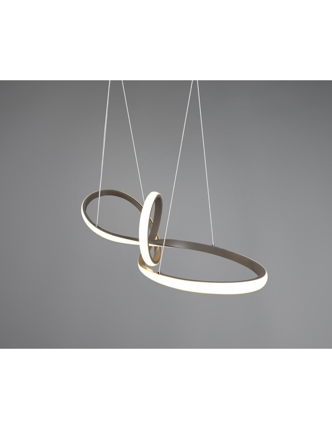 Sansa Suspension Led 28w Dimmable Nickel L80 cm Trio Lighting