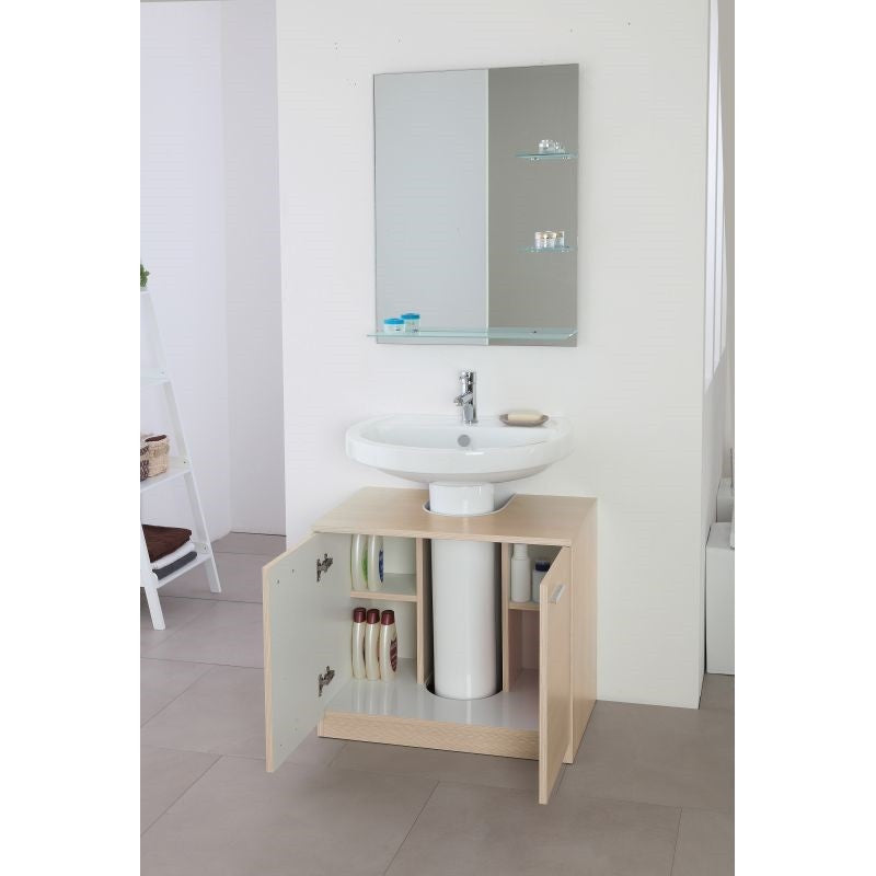 Meuble sous évier Larice deux portes 70x45x h60 cm