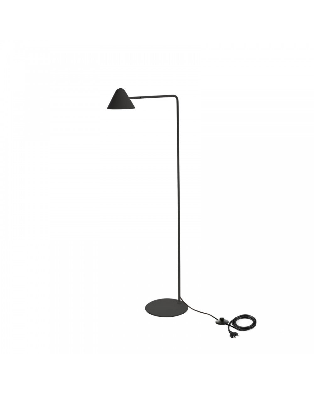 Lampadaire LED Antares en métal noir STS