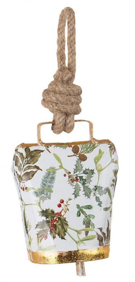 12x Wendi Cloche Pendentif Houx Blanc