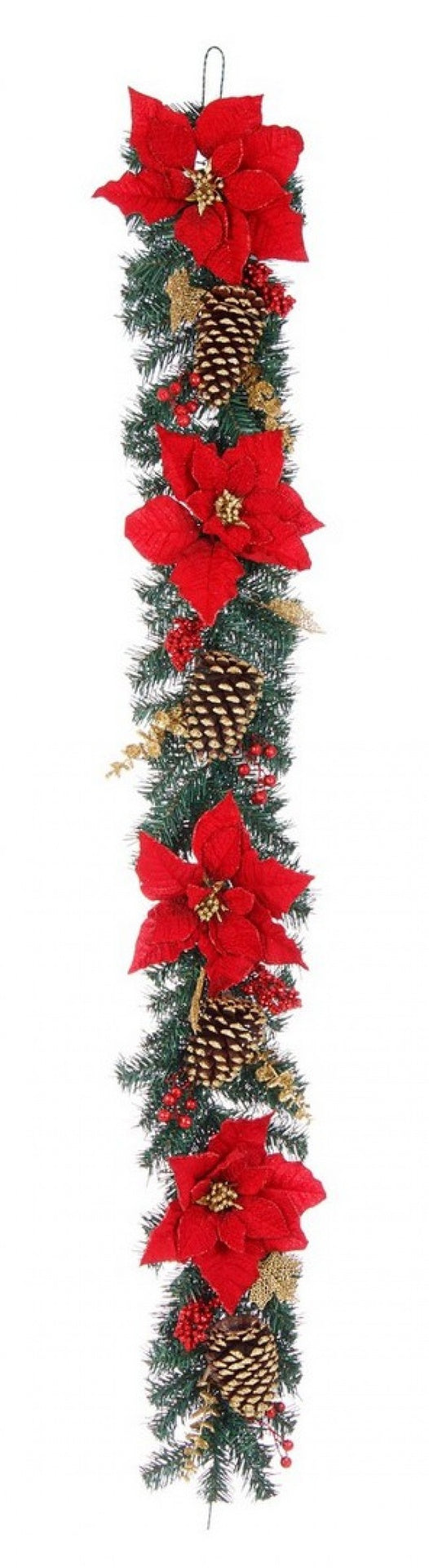 4x Boa Josie Poinsettia Rouge H180