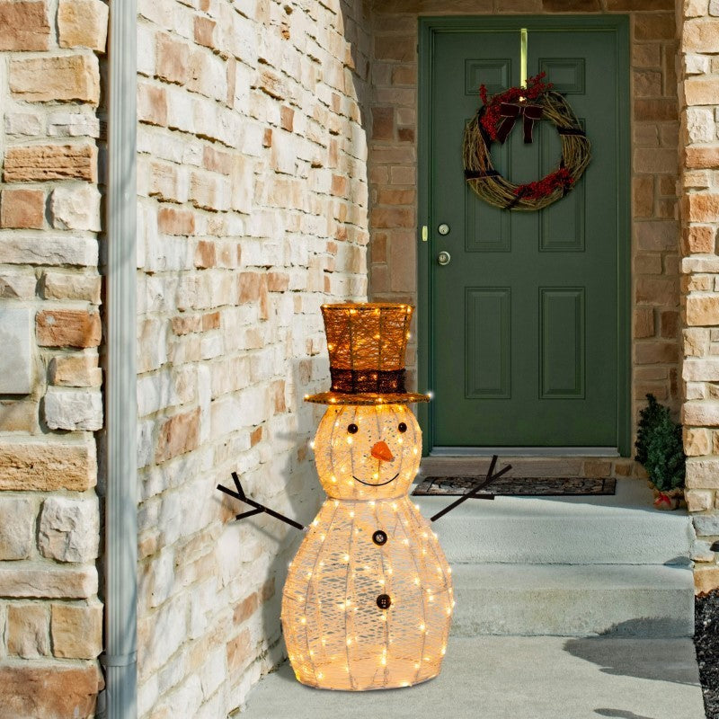 Bonhomme de neige LED 3D H70cm Série 160 LED