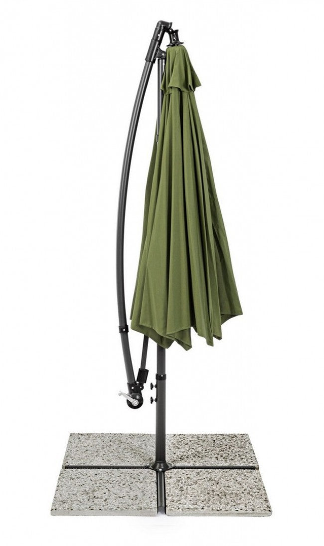 Parasol de jardin avec bras 360° Texas 300x h260 cm Anthracite-Olive