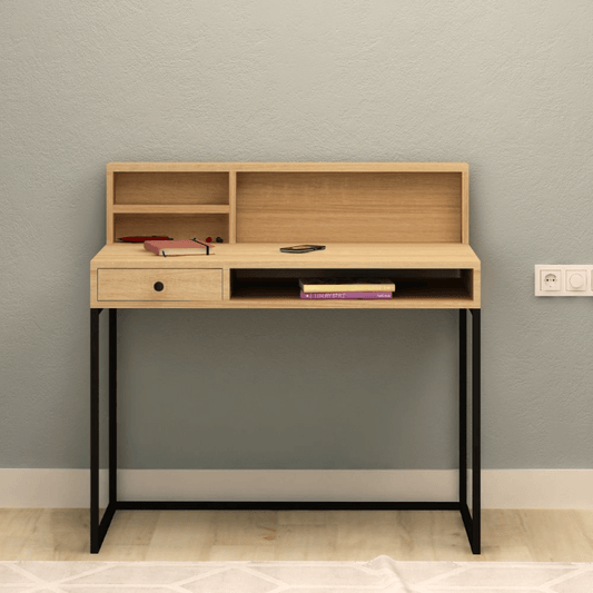Bureau en chêne noir avec tiroir Nasus