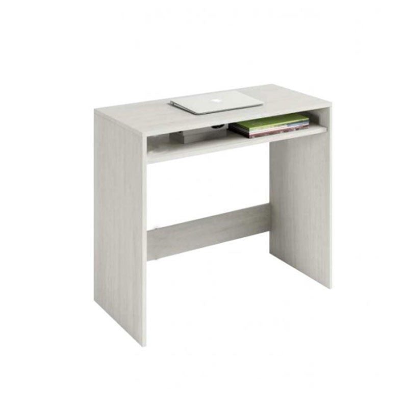 Petit bureau d'ordinateur blanc avec compartiment 79 x 43 x 78 h cm
