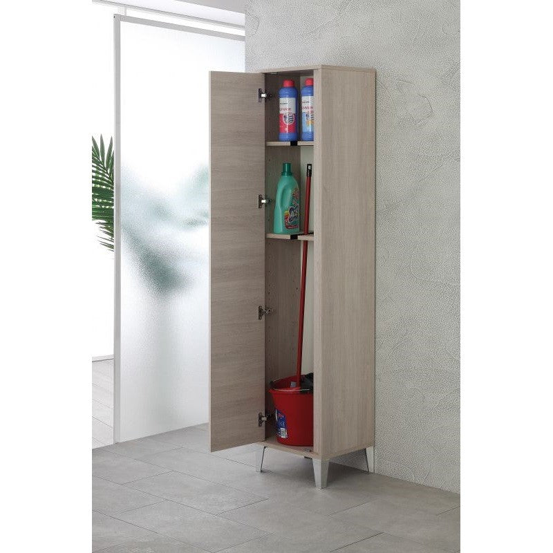 Meuble à balais en chêne clair 45x35x h170cm