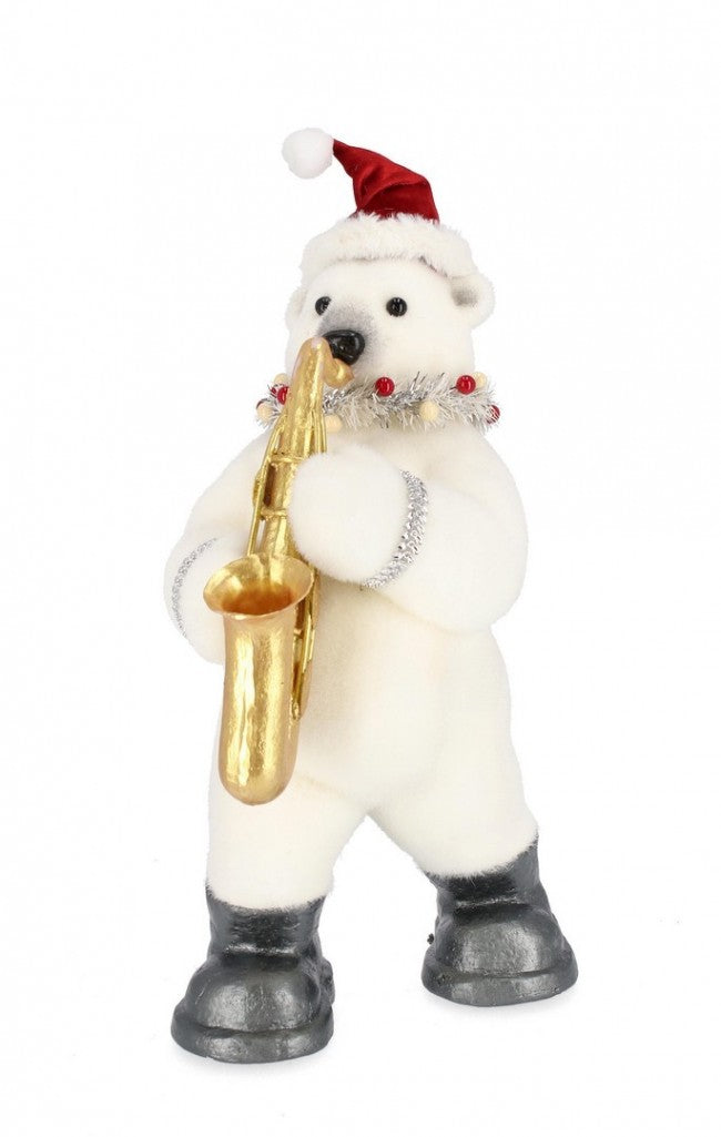 Stevie Bear Stand Blanc C-Saxophone H51