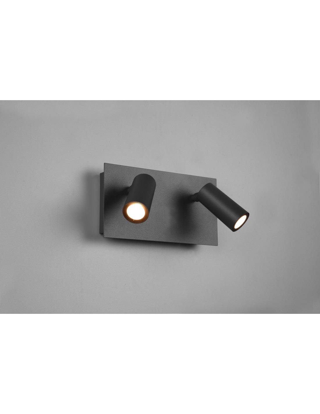 Applique d'extérieur Tunga Double Spot LED Anthracite Orientable IP54 Trio Lighting