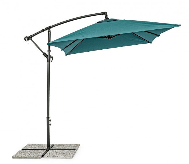 Parapluie à bras Texas 2x3 cm anthracite-paon