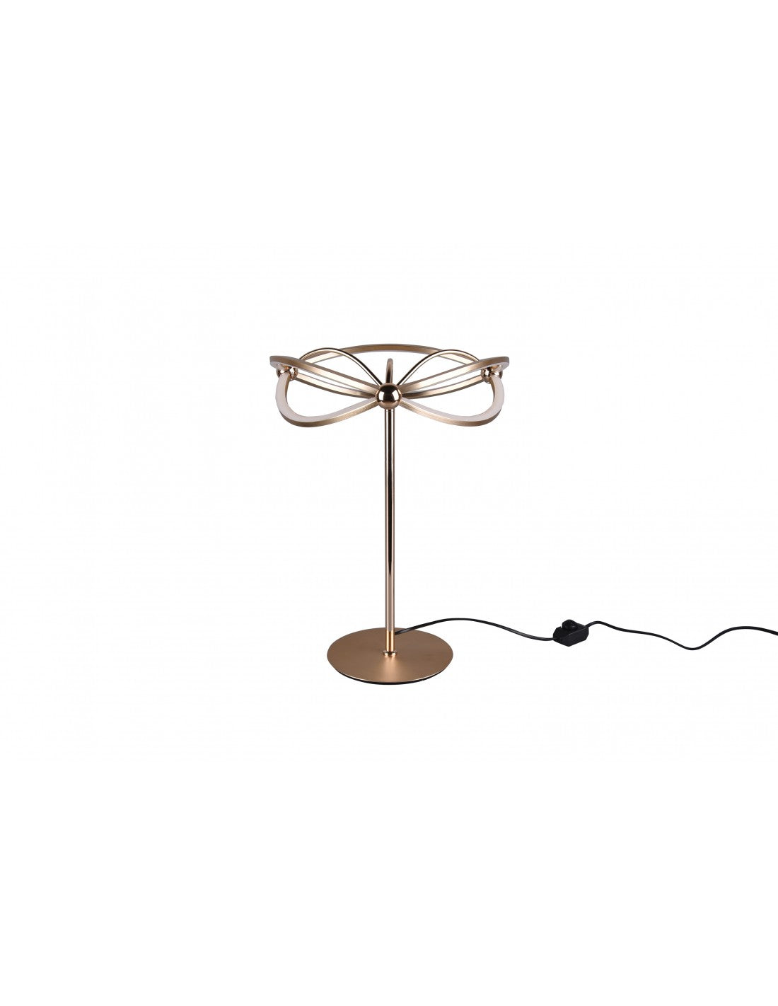 Lampe de table moderne Fiocco Led Charivari Laiton Trio Lighting