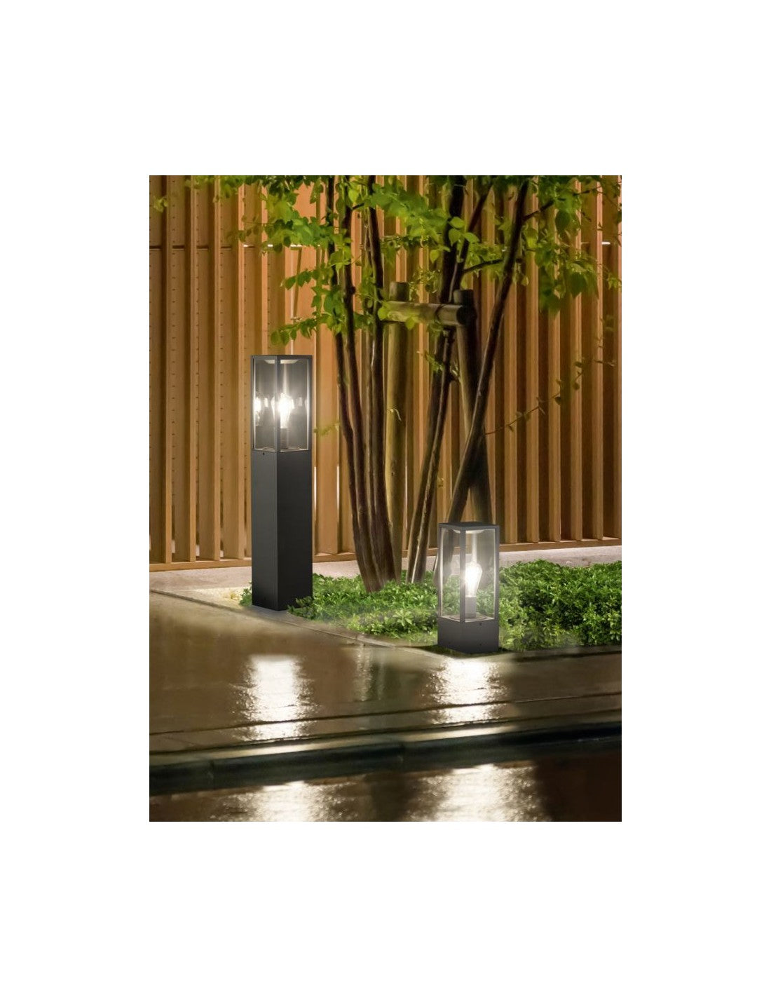 Borne Haute d'Extérieur Garonne Anthracite H80 cm Trio Lighting