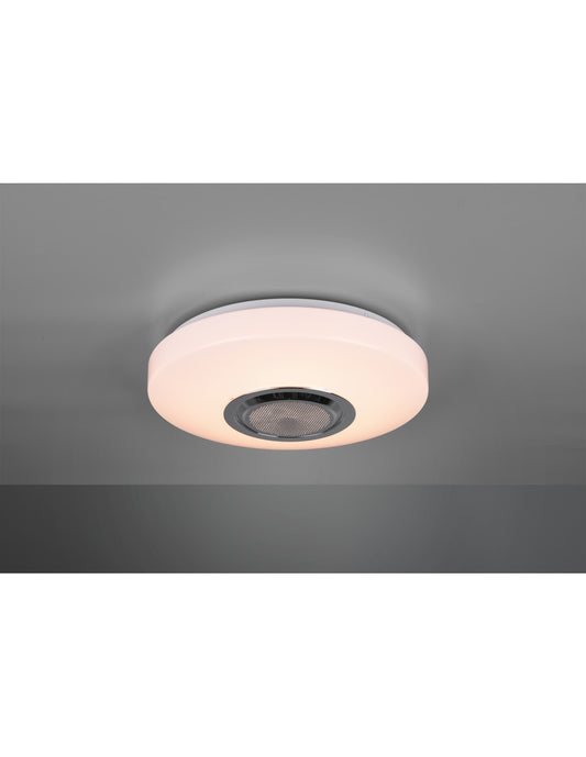 Plafonnier Rond Moderne LED RGB Bluetooth Maia Ø33 cm Blanc Trio Lighting