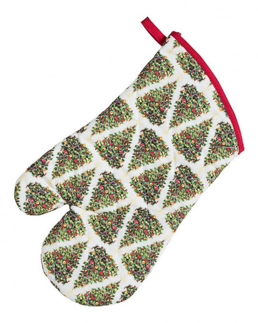 10x gant d'arbre de Noël blanc