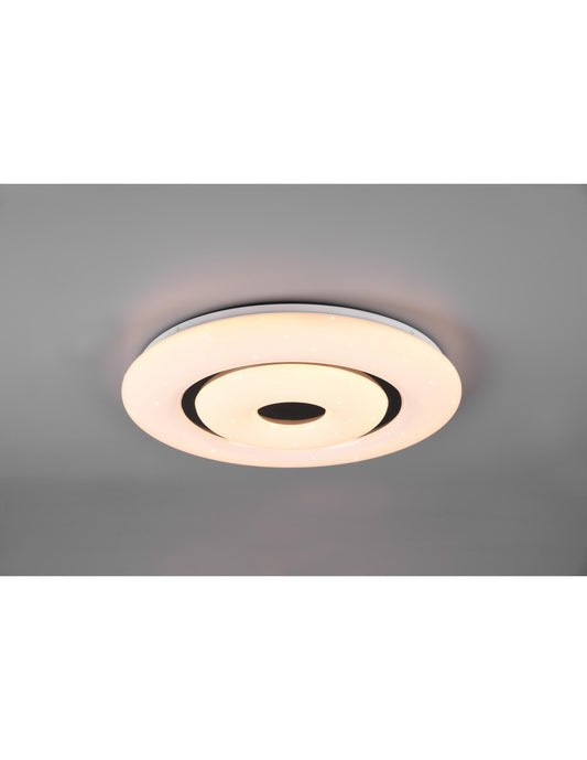 Plafonnier moderne Rana effet étoile LED variateur RGBW Trio éclairage