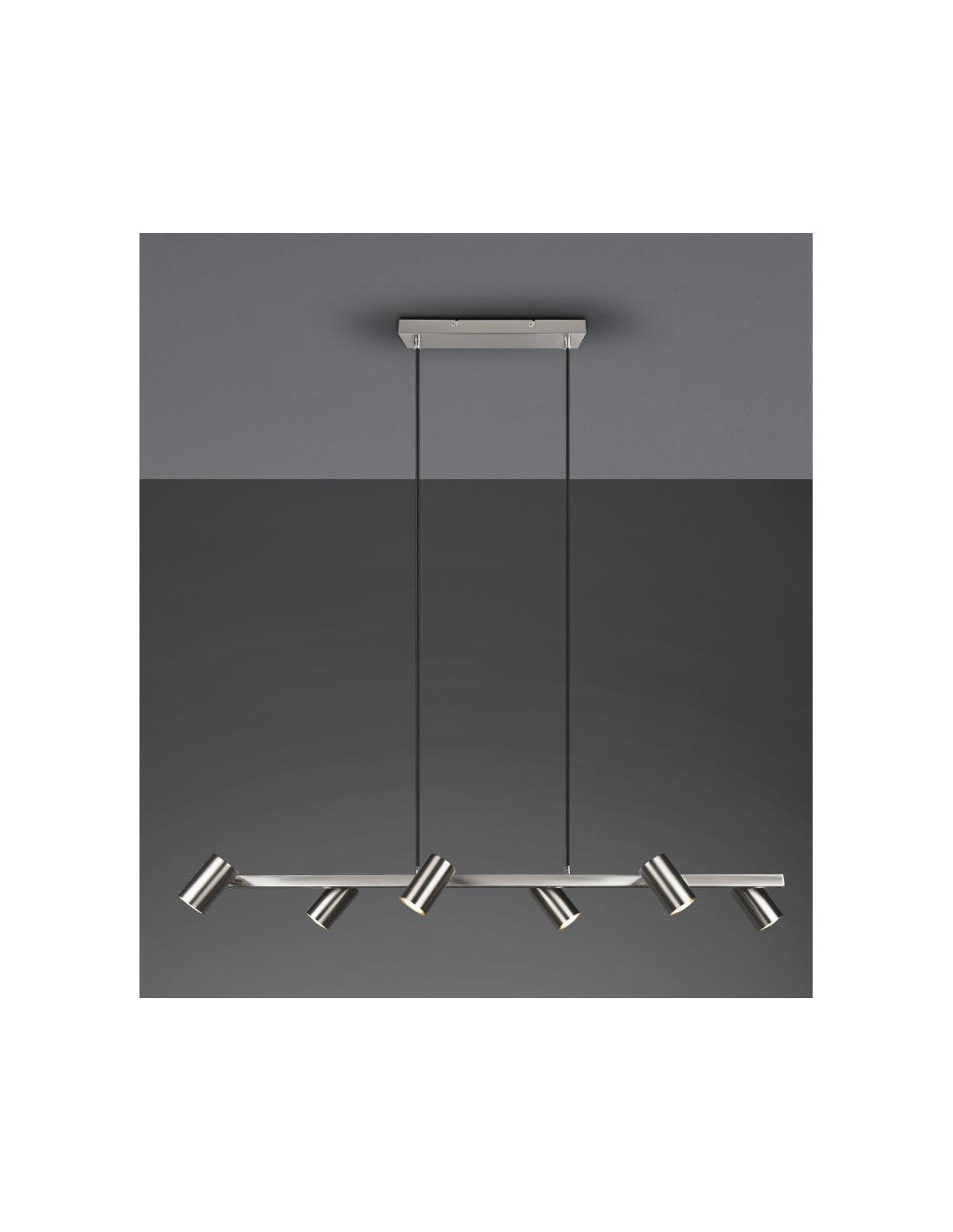 Lustre 6 Spots GU10 Orientables Marley Nichel Trio Lighting