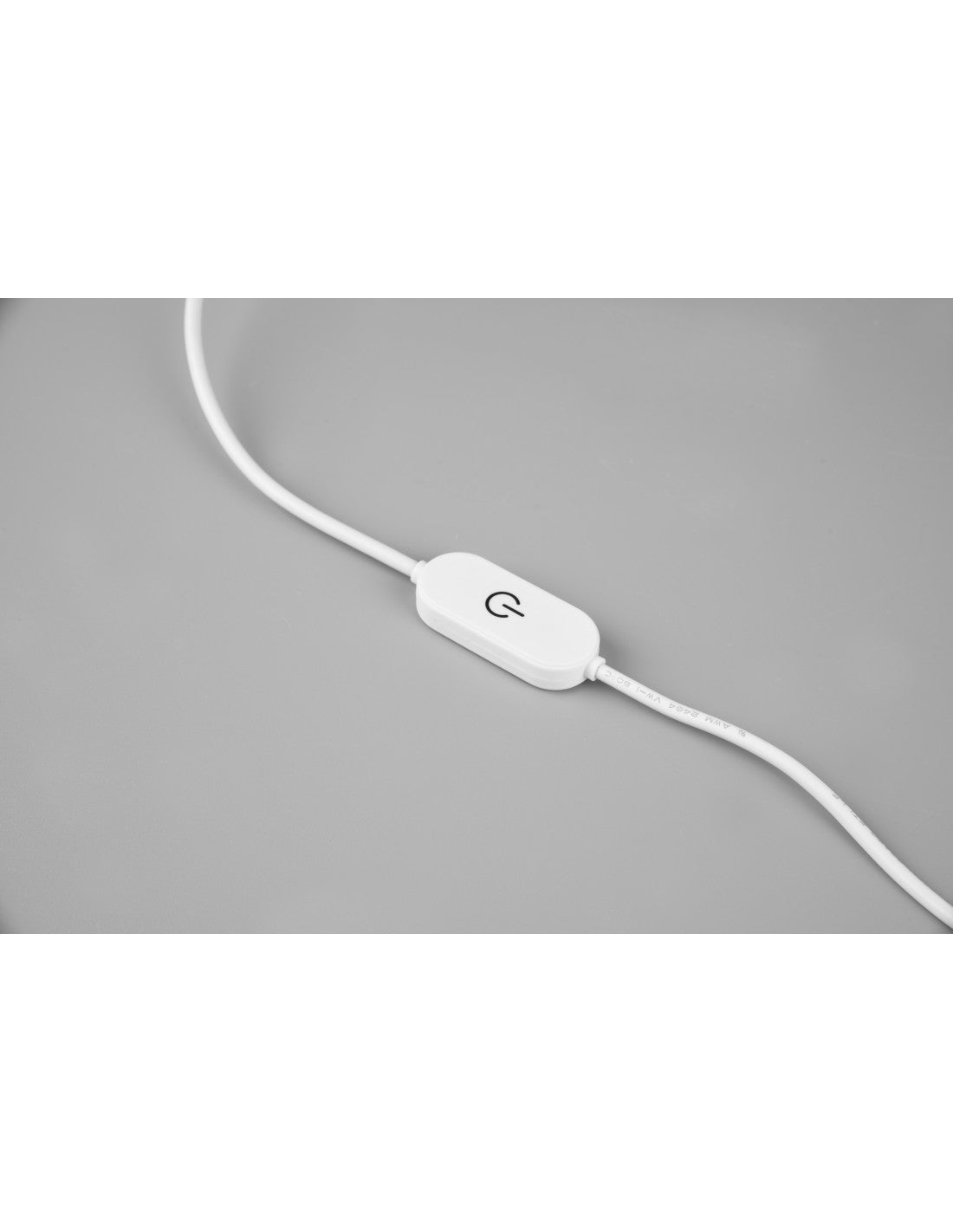 Lampe de table carrée moderne, variateur tactile, bord LED, blanc, trio d'éclairage