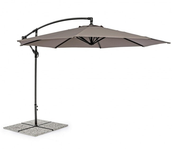 Parasol de jardin avec bras 360° Texas 300x h260 cm Anthracite-Gris Tourterelle