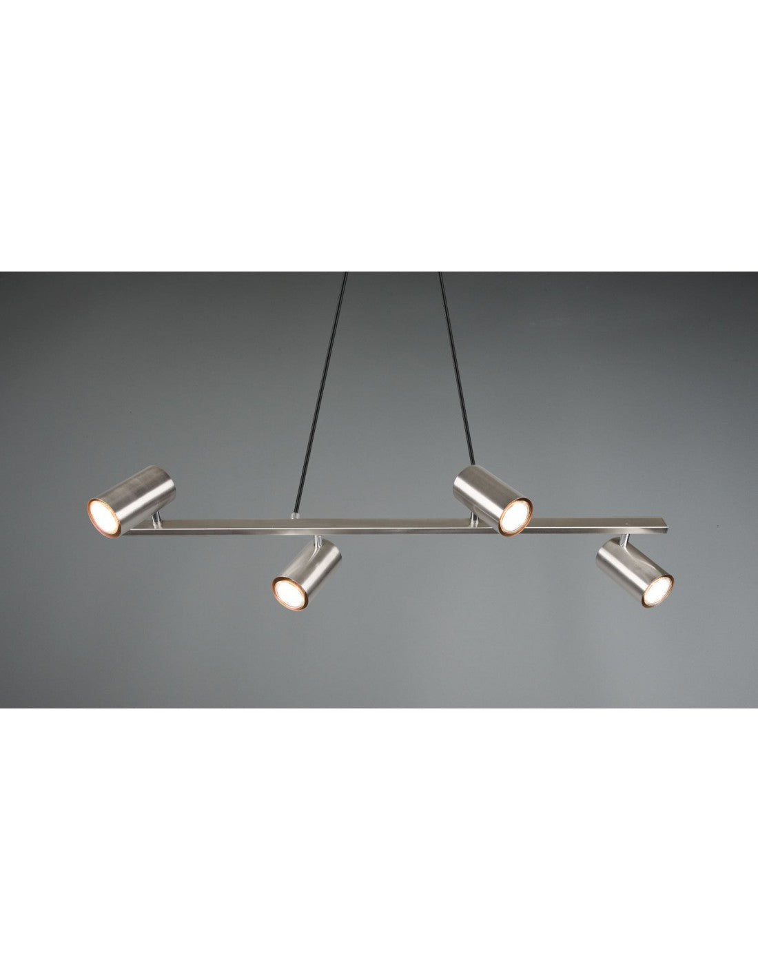 Suspension 4 Spots Orientables GU10 Marley Nichel Trio Lighting