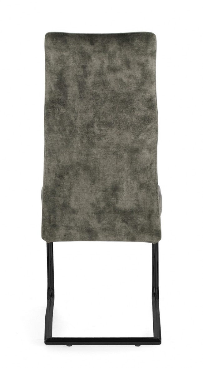 4x chaise Thelma en velours vert