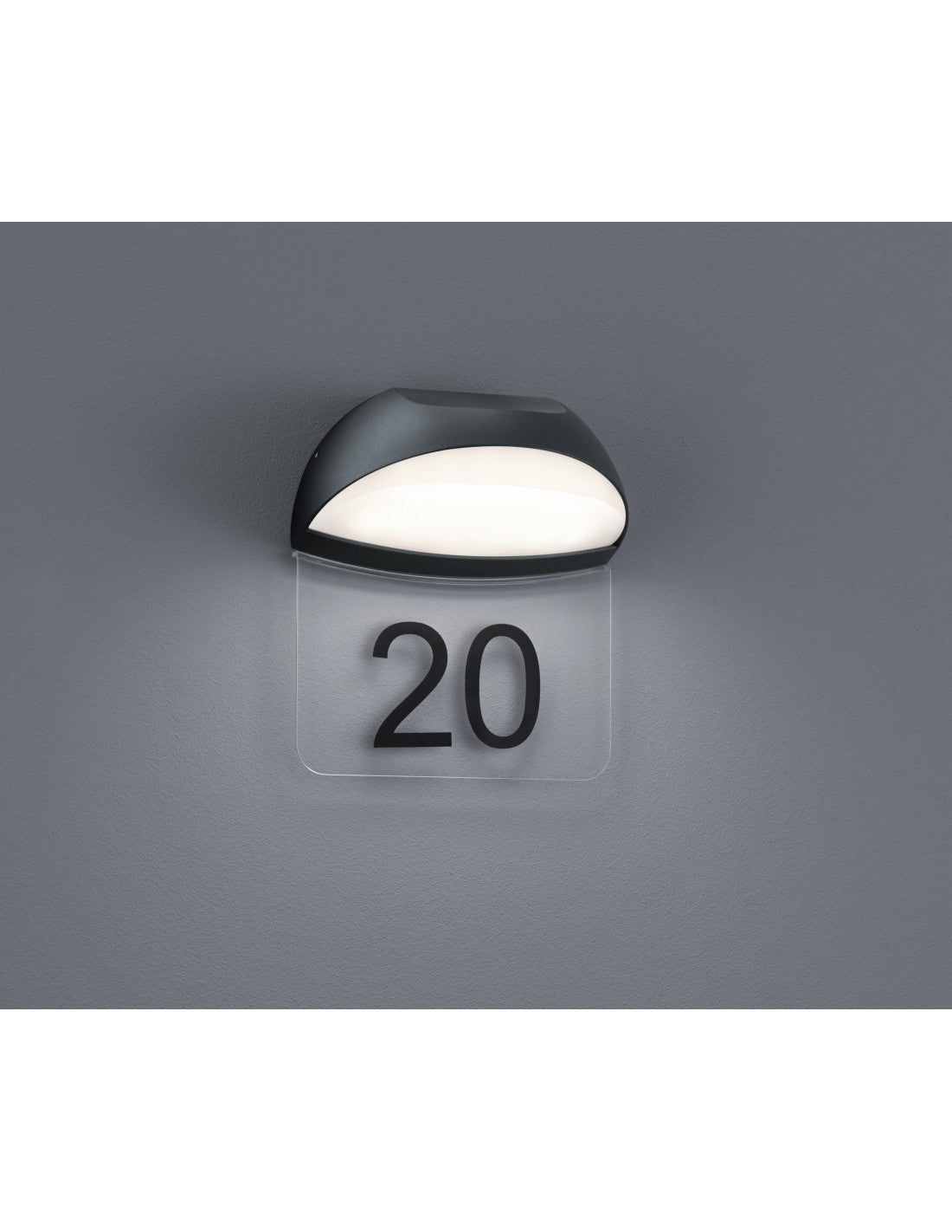 Muga Outdoor Applique IP54 Anthracite Cup Numéros de maison Trio Éclairage