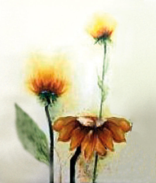 Panneau décoratif finition bois jaune 60x120x4 cm