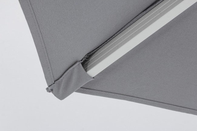 Parasol Vienna en aluminium gris foncé