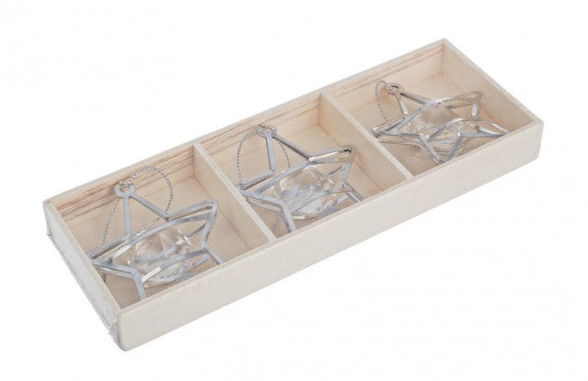12x Pack 3 Pendentif Argent Étoile Angelika