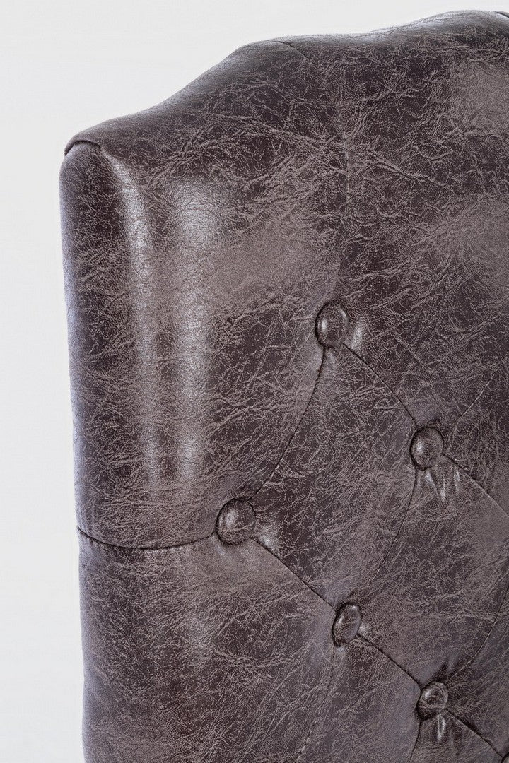 Chaise classique en bois en tissu Diva 51 x 53 x 99 cm