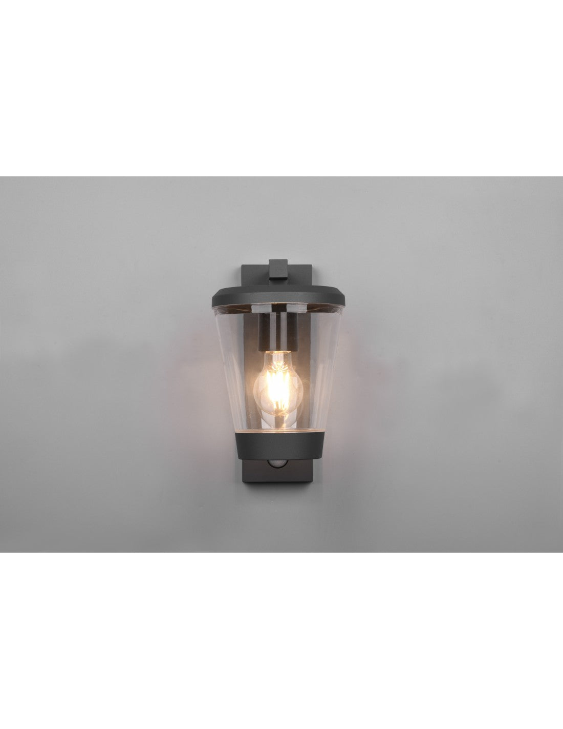 Cavado Lanterne Applique Anthracite Aluminium IP44 Avec Trio Capteur D'éclairage