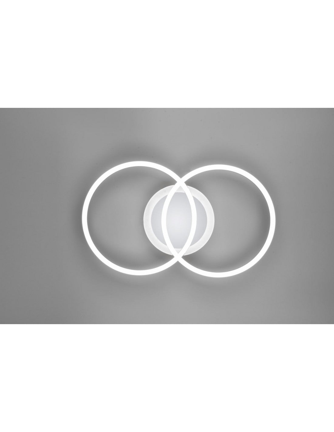 Plafonnier Cercles Chrome Led Variateur 4000k Venida Trio Lighting