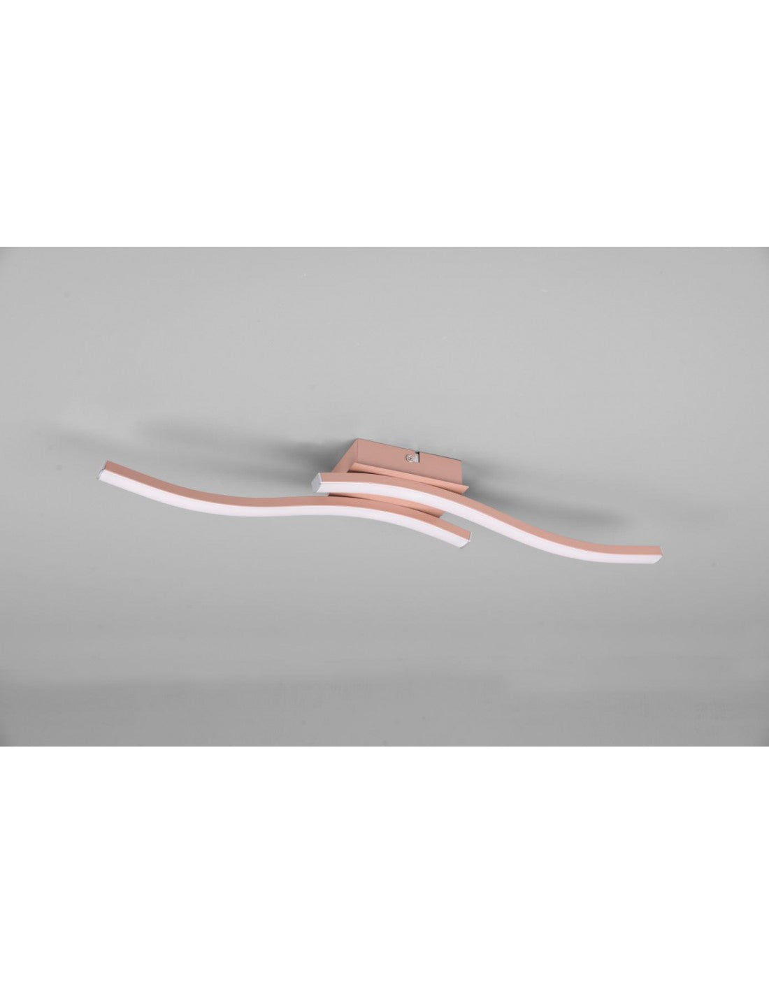 Plafonnier design double tige LED 4000k Route Or Rose Trio Lighting