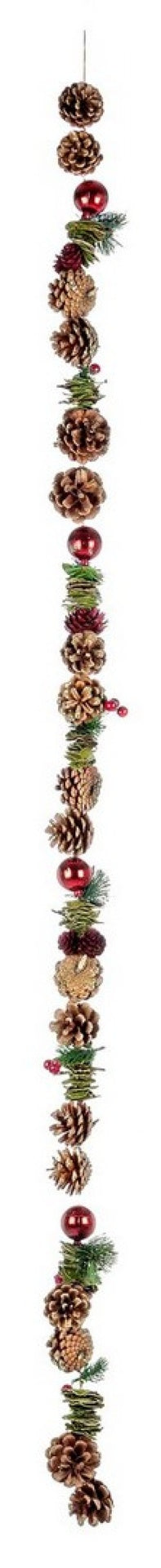 4x Guirlande Olga Rouge H150