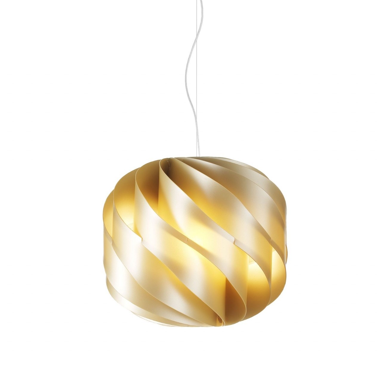 Nouvelle Suspension Or en Métal Chromé Cm. 25x 23h