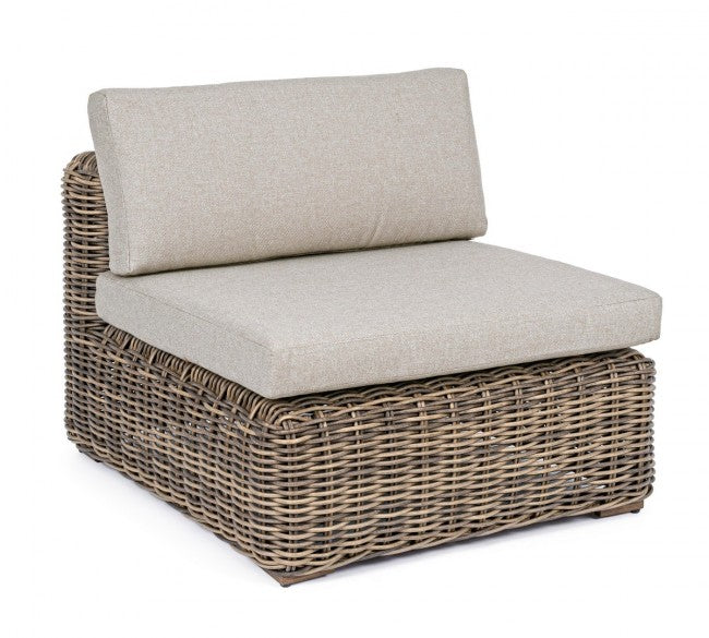 Fauteuil d'extérieur Coraline avec coussins 