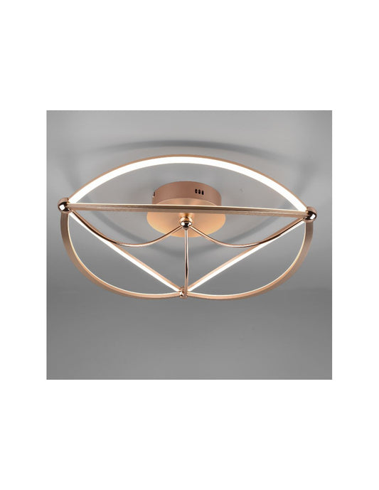 Plafonnier LED moderne 42w Charivari Laiton Trio Lighting