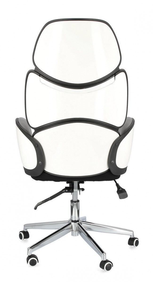 Fauteuil de bureau avec accoudoirs en tissu Gris Foncé ARMSTRONG 64x69 x h118,5-128 cm