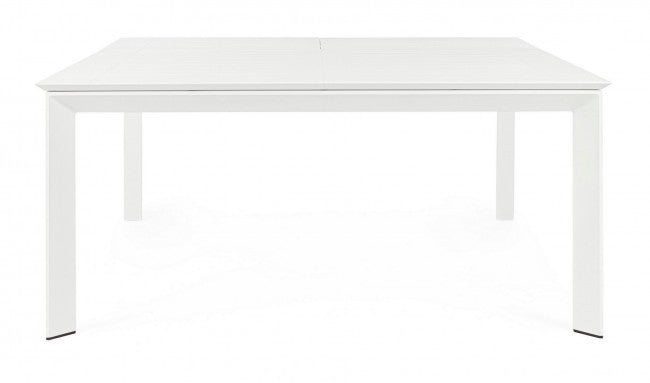 Table de jardin extensible blanche Konnor