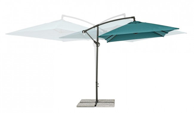 Parapluie à bras Texas 2x3 cm anthracite-paon