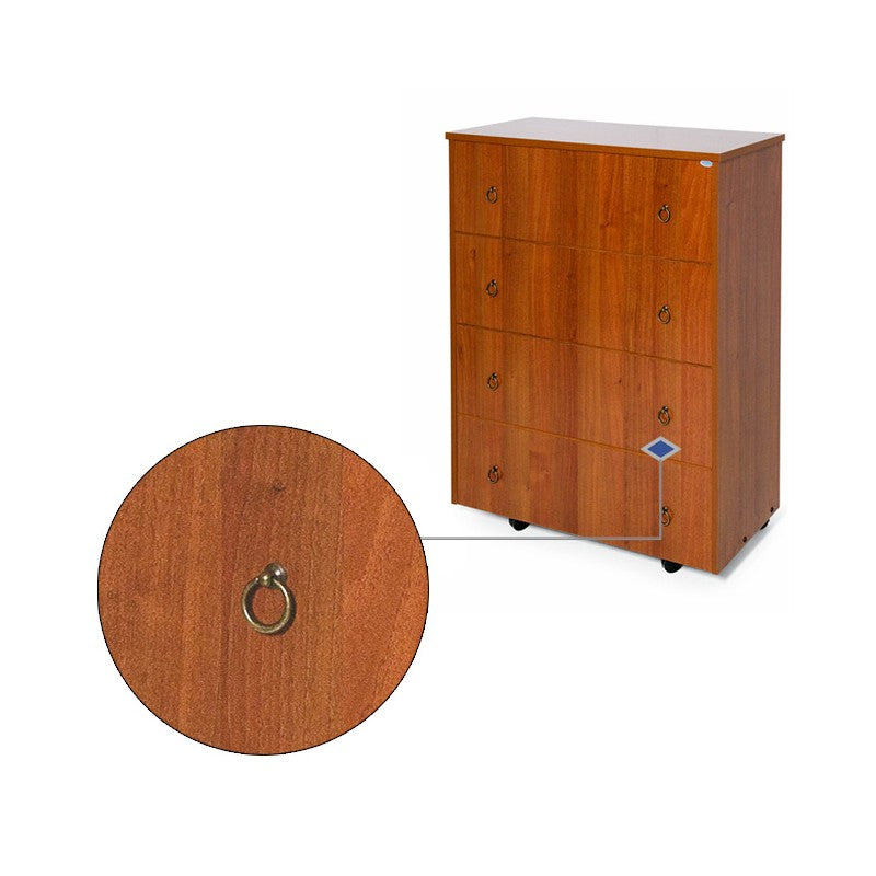 Sommier orthopédique pliant coloris noyer antique H.100x85x36 cm