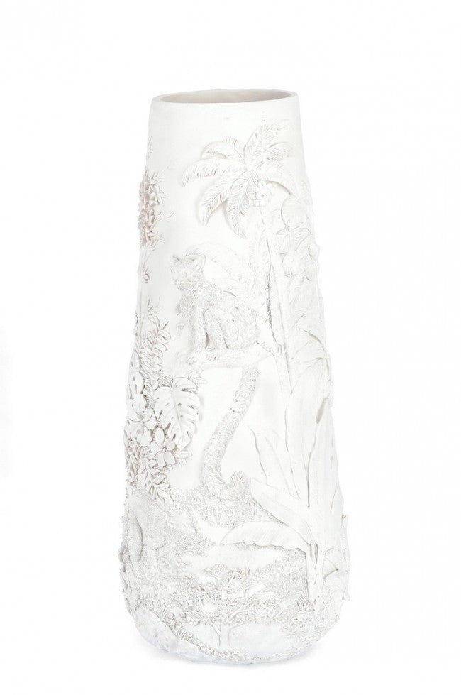 Vase P. Bangli Blanc H82.5 -